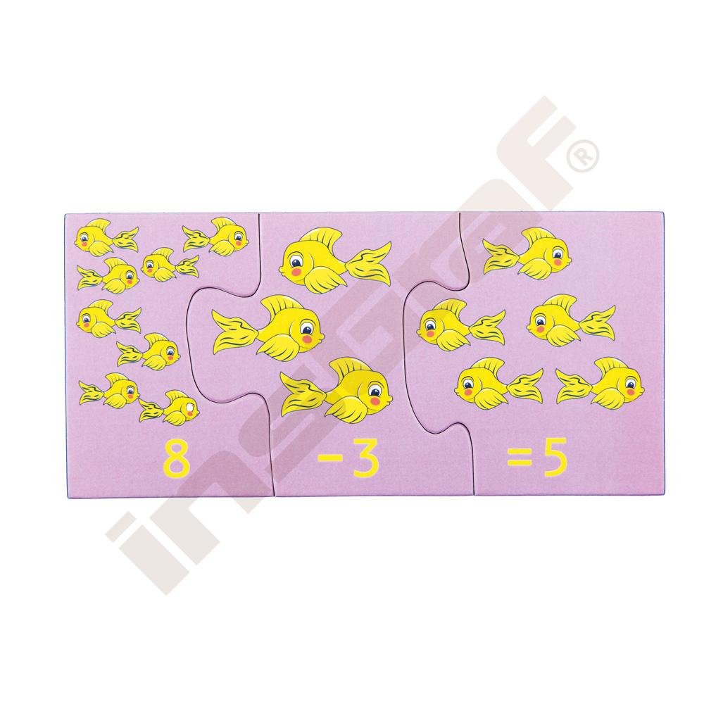 Sčítání a odečítání - didaktické puzzle 