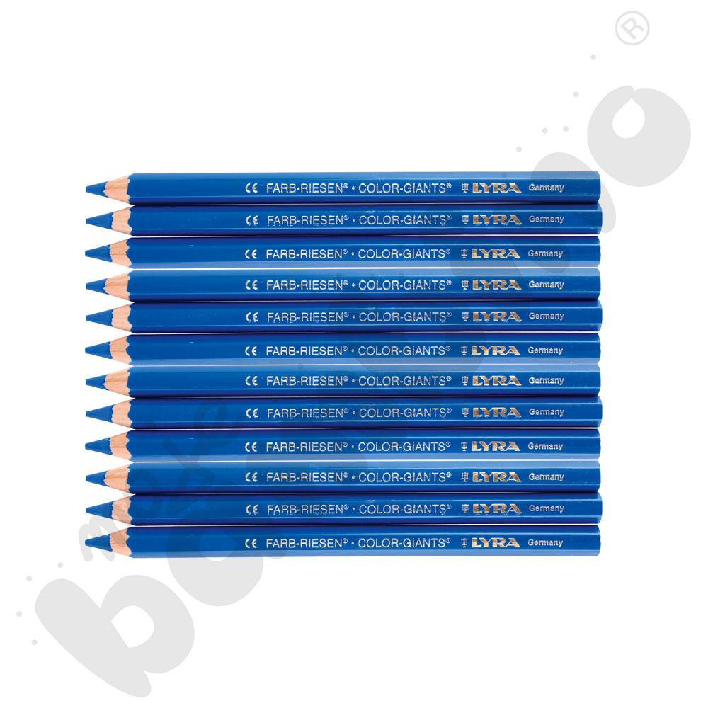 Kredki Color Giants 12 szt. - niebieskie
