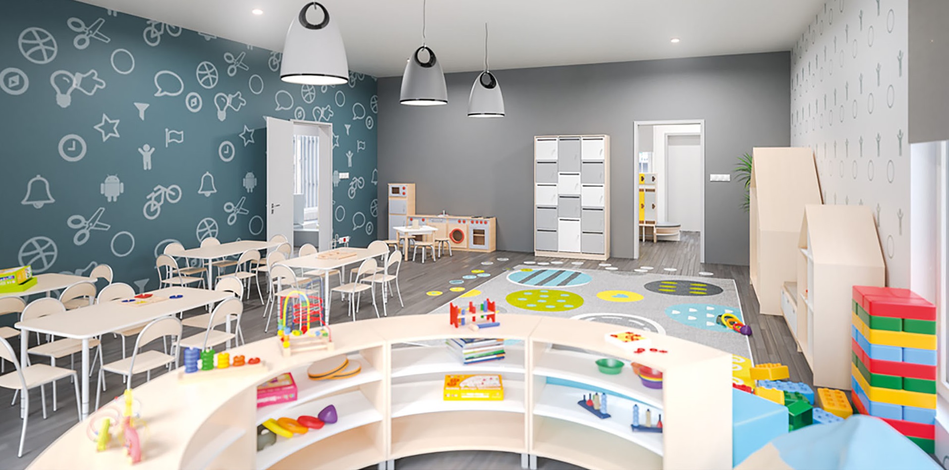Kindergarten-Gruppenraum Quadro 2