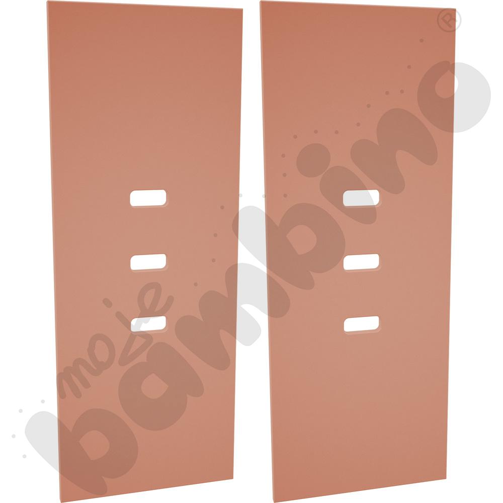 Drzwiczki do szatni Tęczowej - łososiowe, 2 szt.