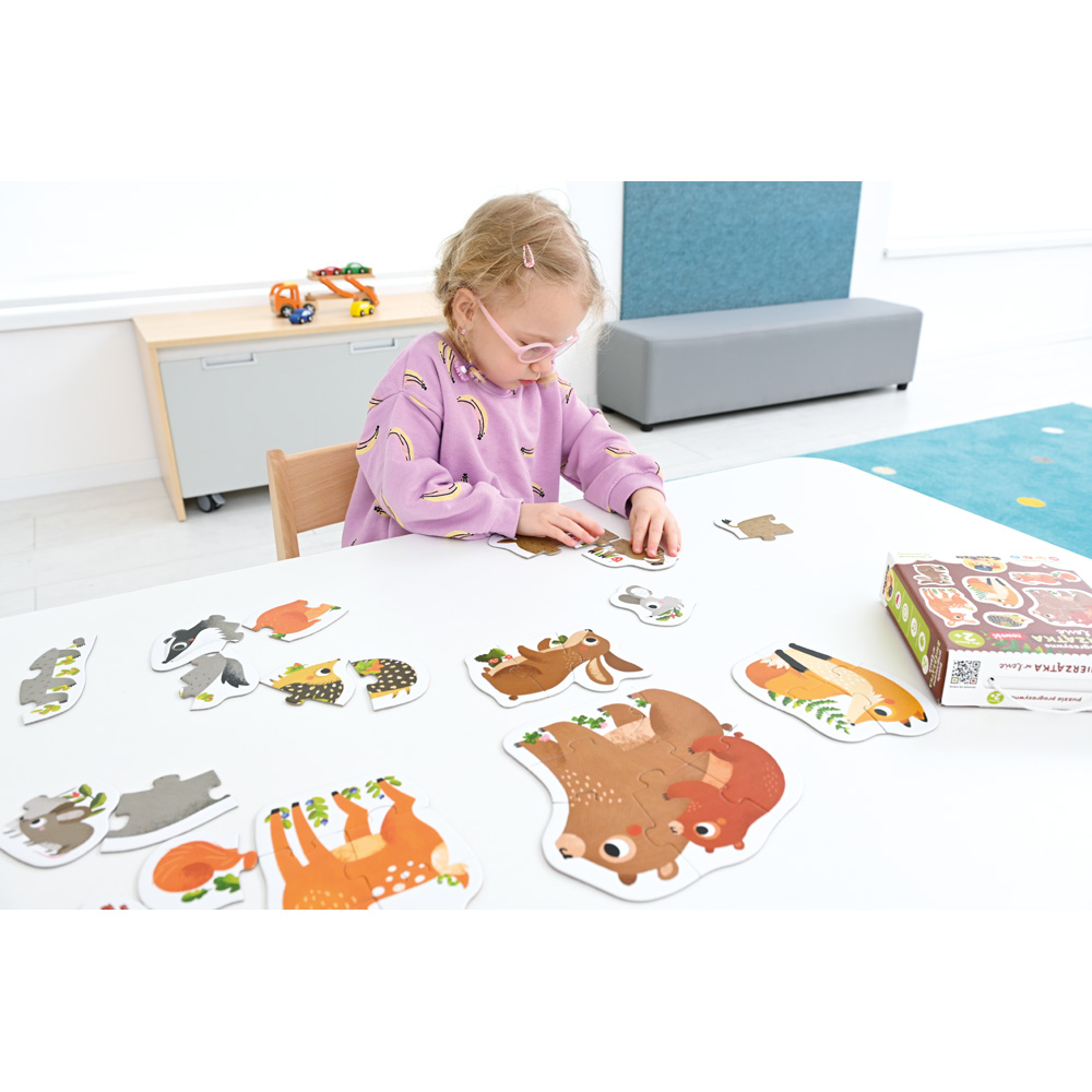 Puzzle - zvieratká v lese 