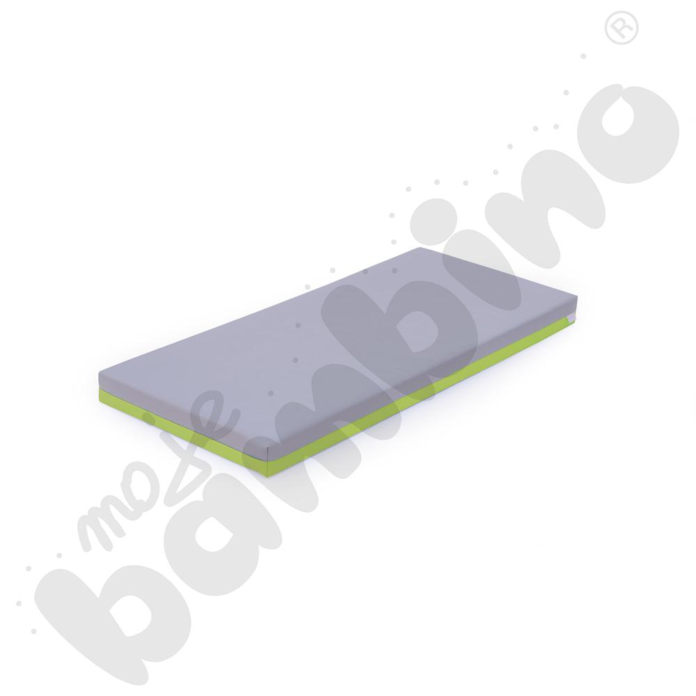 Materac żłobkowy zielono-szary