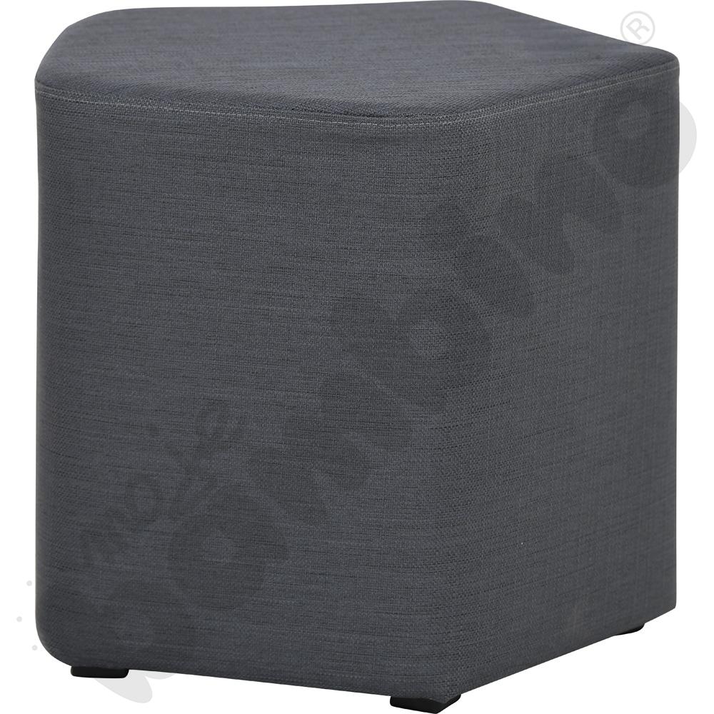 Pufa Inflamea 1 pięciokątna ciemnoszara