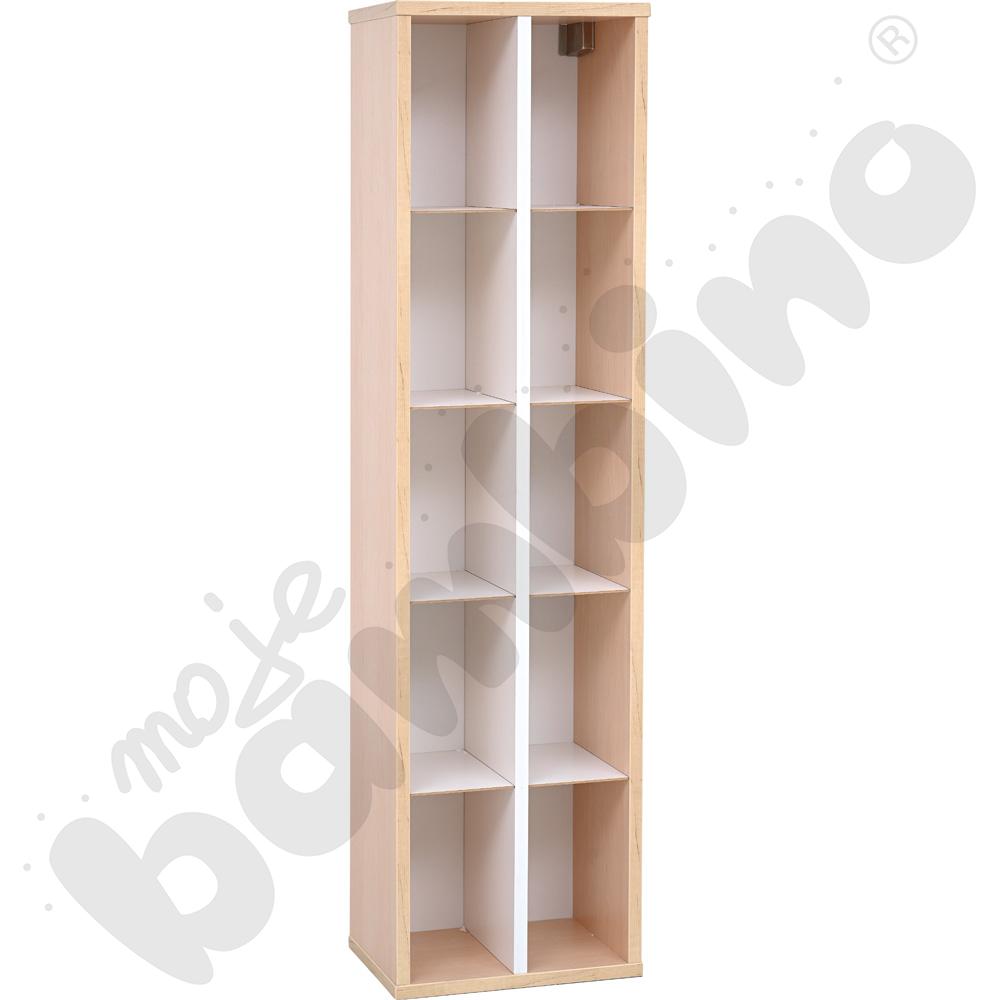 Quadro - półka wisząca 10-komorowa - klon jasny