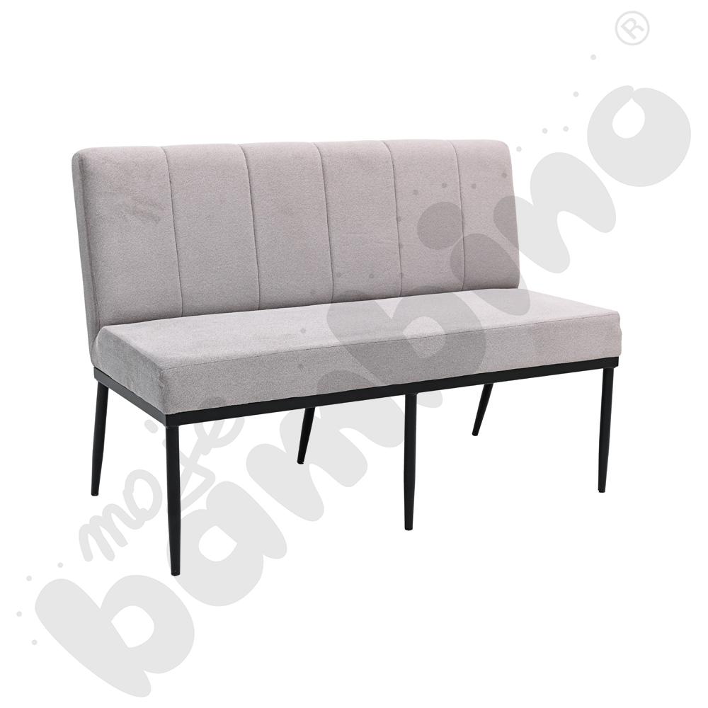 Ławka z oparciem Xena szarobrązowa