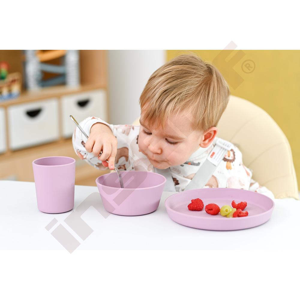 Dětský mělký talířek 18 cm, světle fialový