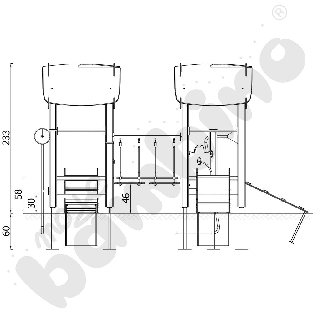 Orbis - zestaw 11652, drewniane słupy