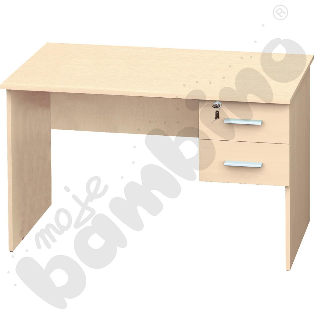 Biurko Vigo z 2 szufladami klon 375