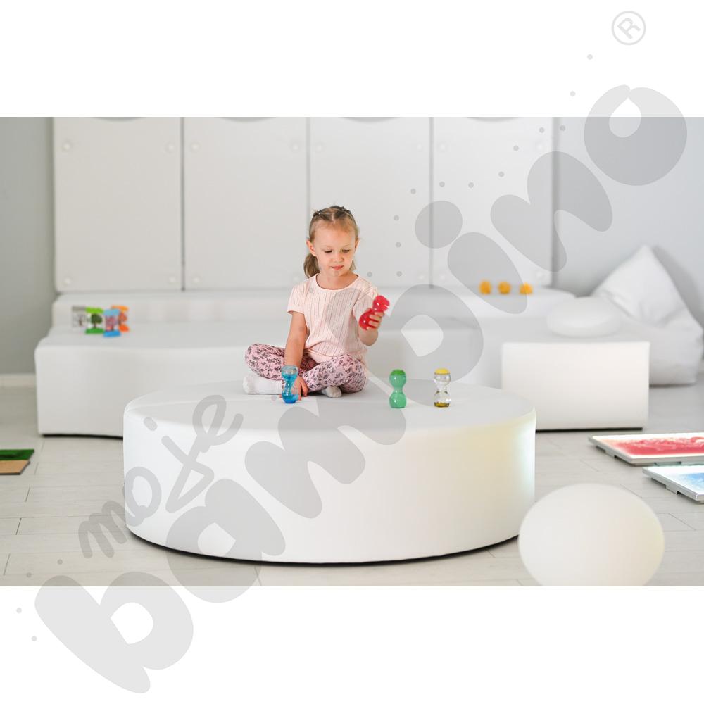 Pufa liść biała, wys. 35,5 cm