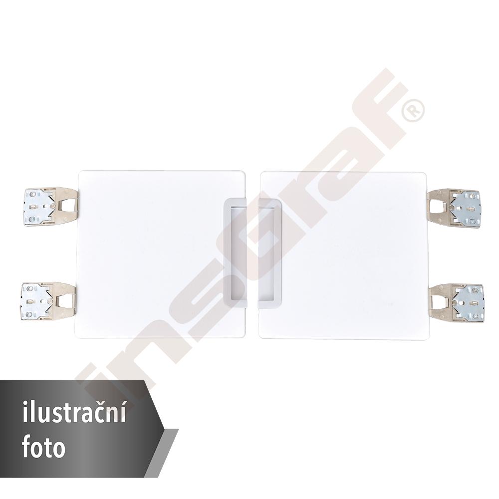 Quadro - dvířka k šatnám 90 st., tiché zavírání – bílé
