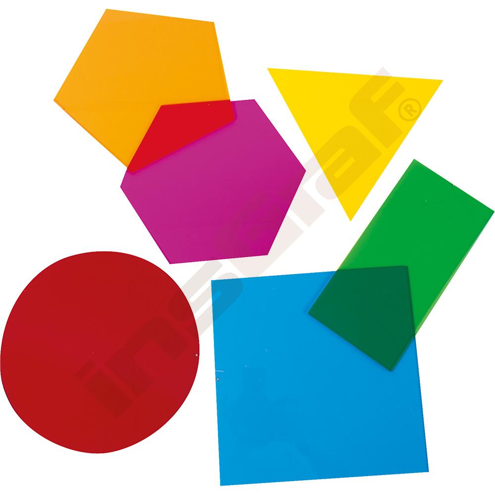 Průhledné geometrické tvary