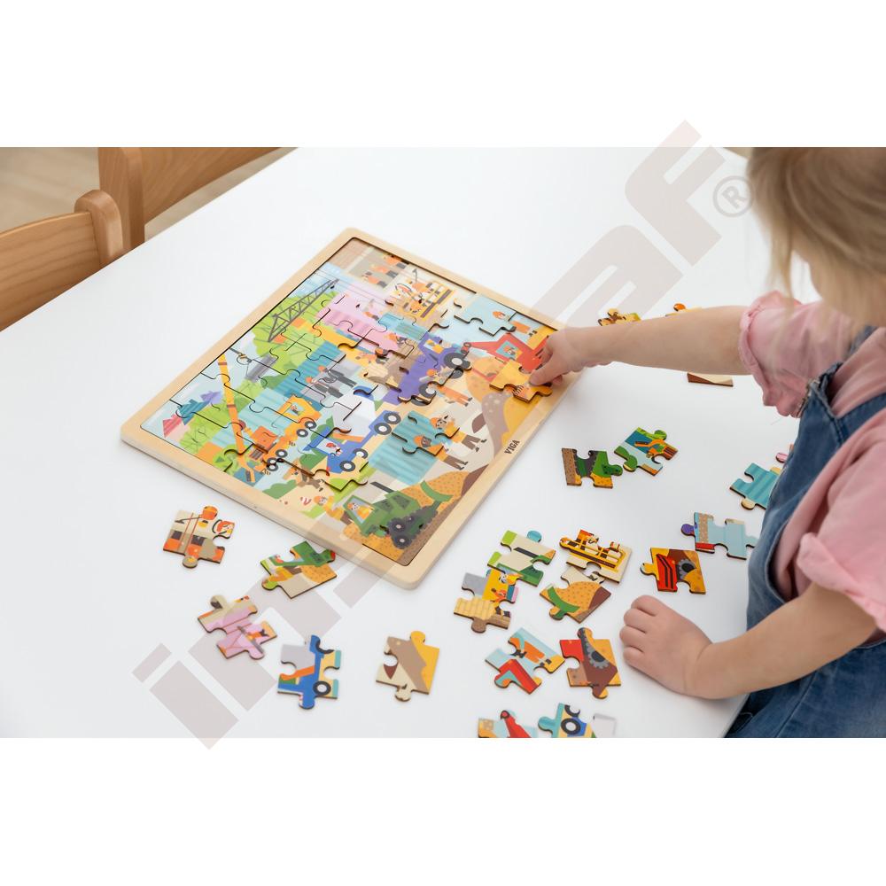 Puzzle Stavba, 48 dielov