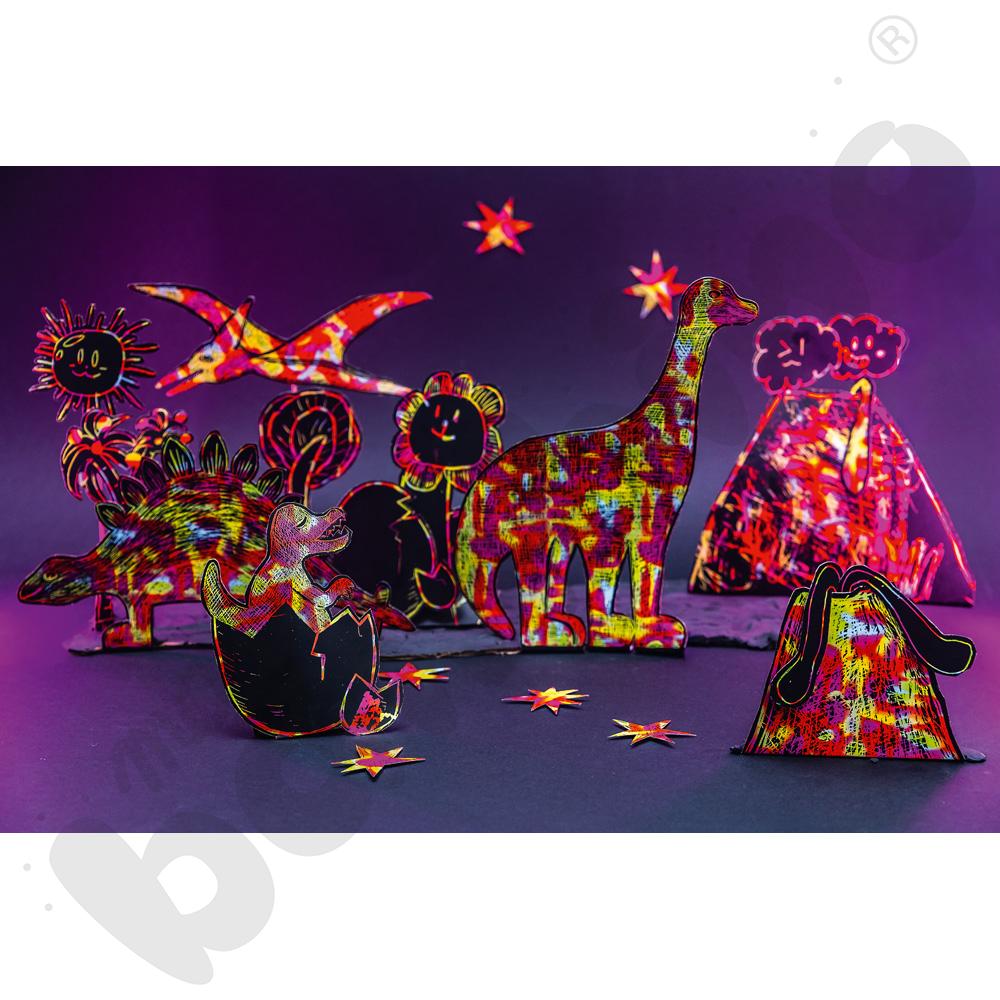 Świat dinozaurów z wydrapywanek