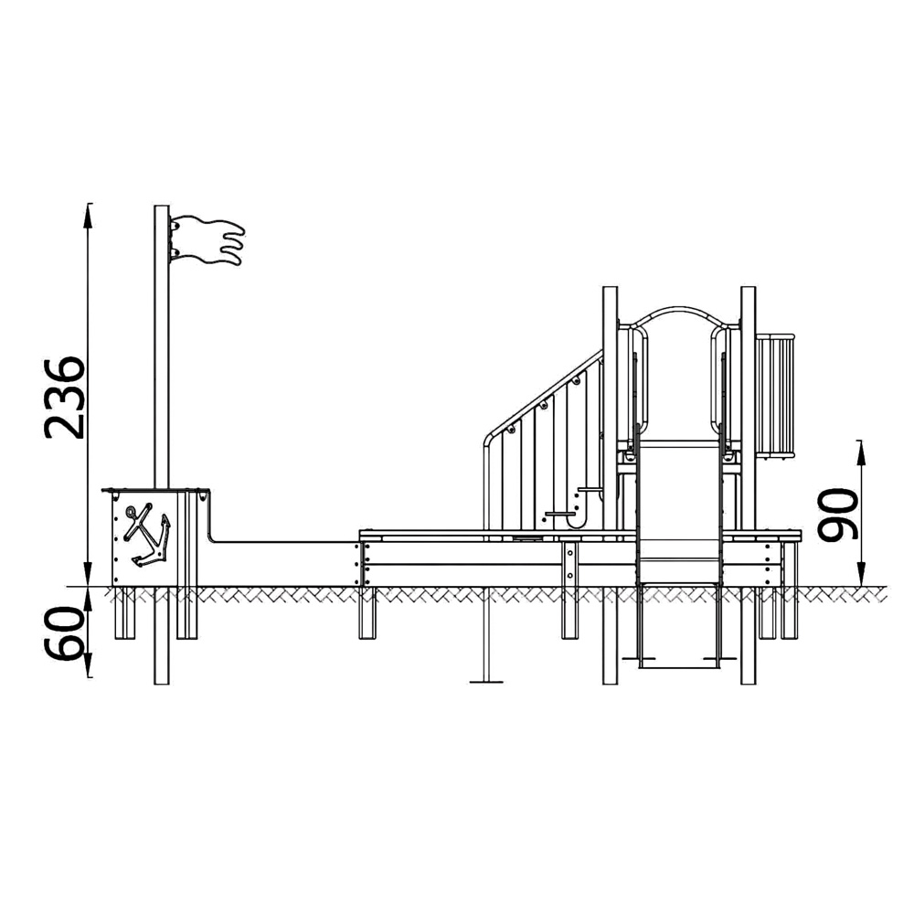 Loď Quadro Simple 12156, recykling