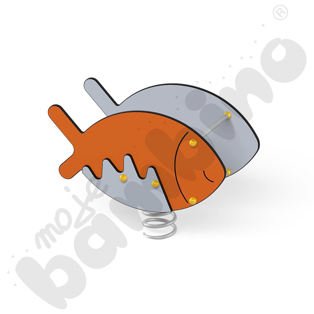 Sprężynowiec Rybka na podstawie metalowej