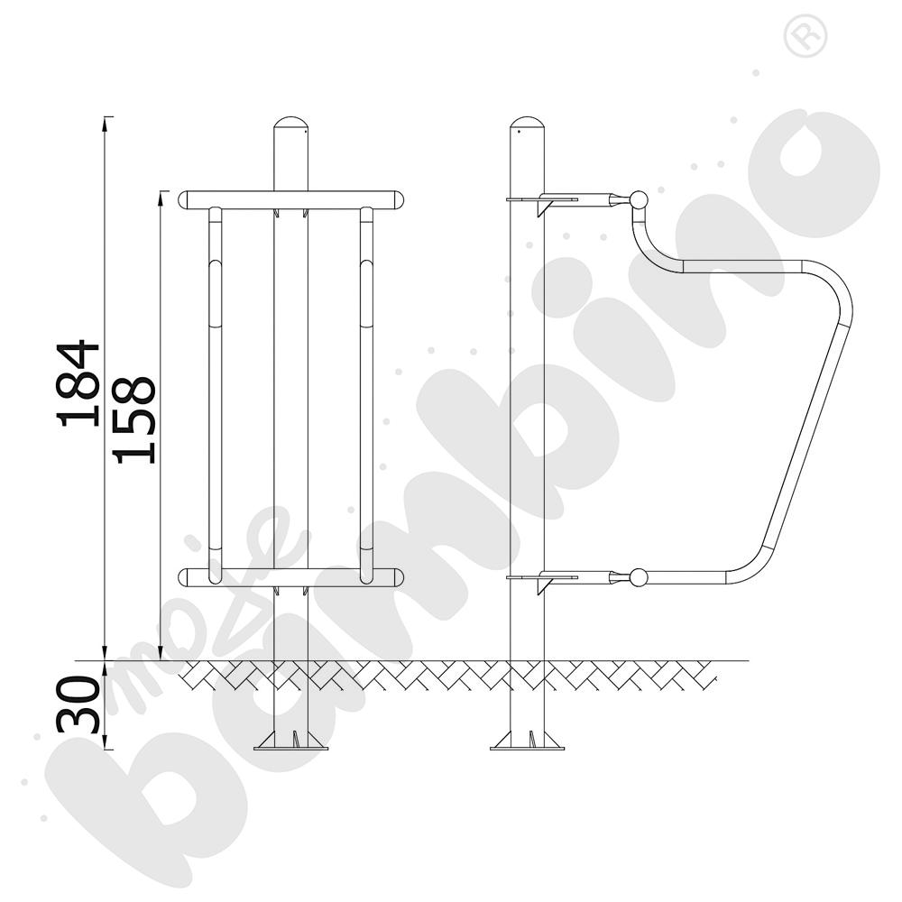 Podciąg nóg - wolnostojący