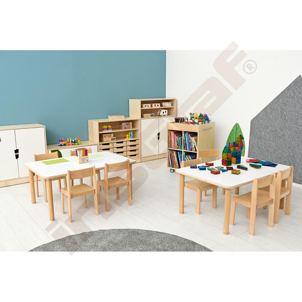 Stolová doska Flexi 120 x 80 obdĺžniková - biela