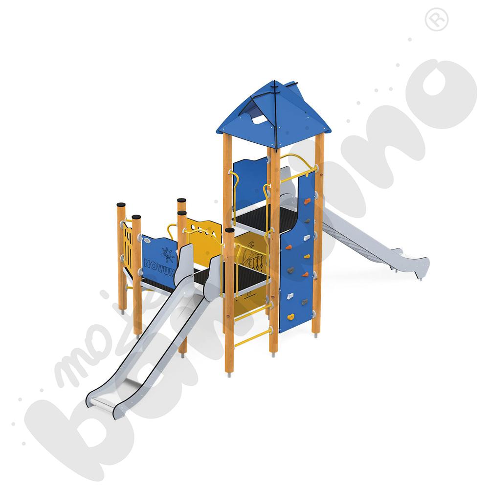 Orbis - wieża 17, drewniane słupy