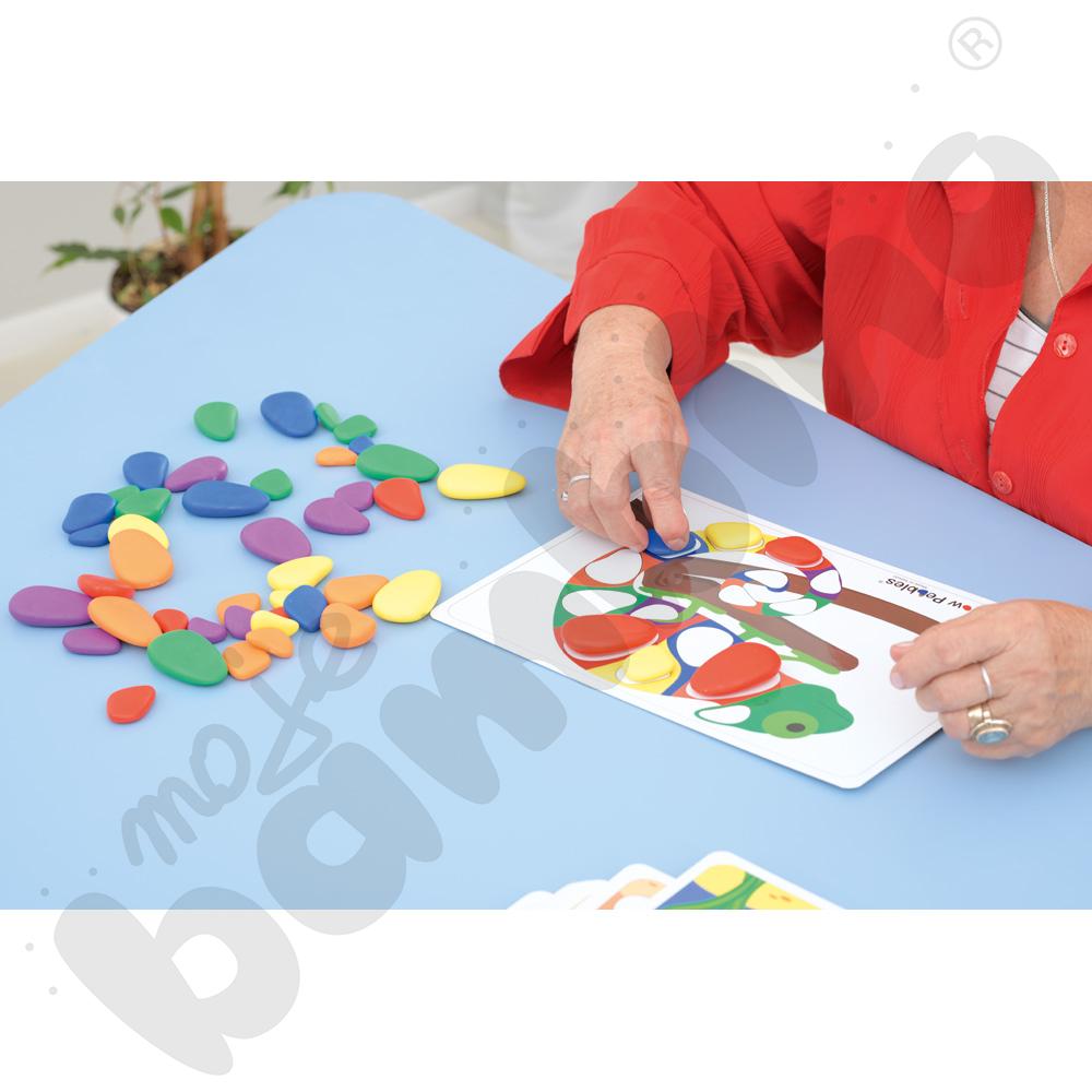 Tęczowe kamyczki do zabaw kreatywnych