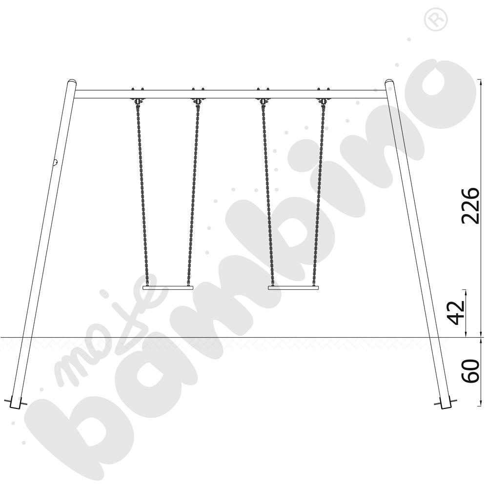 Orbis - stelaż do huśtawki podwójnej