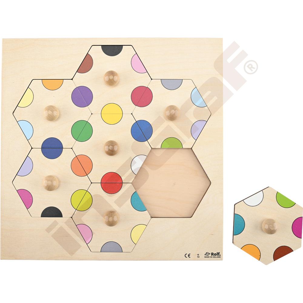 Puzzle s úchytom - farby