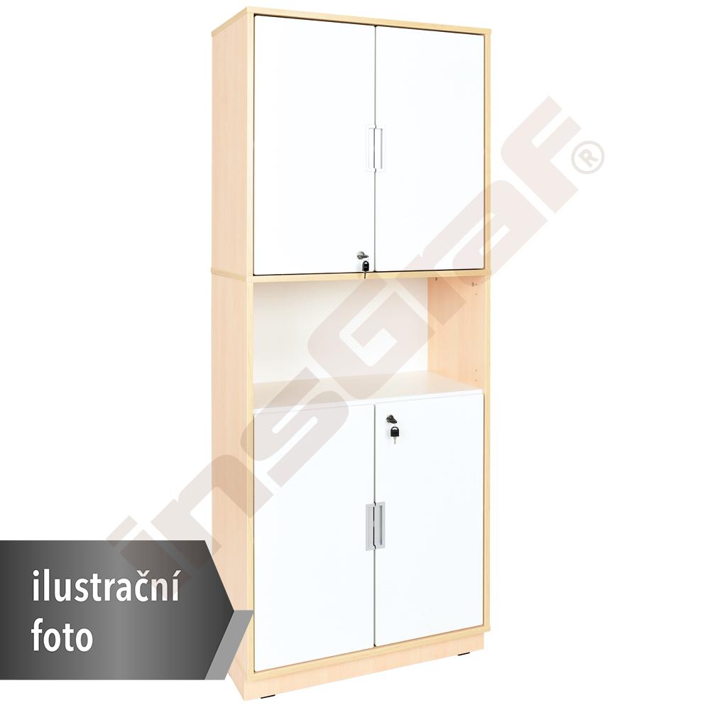 Quadro - sestava 111, 90˚, tiché zavírání, korpusy světlý javor