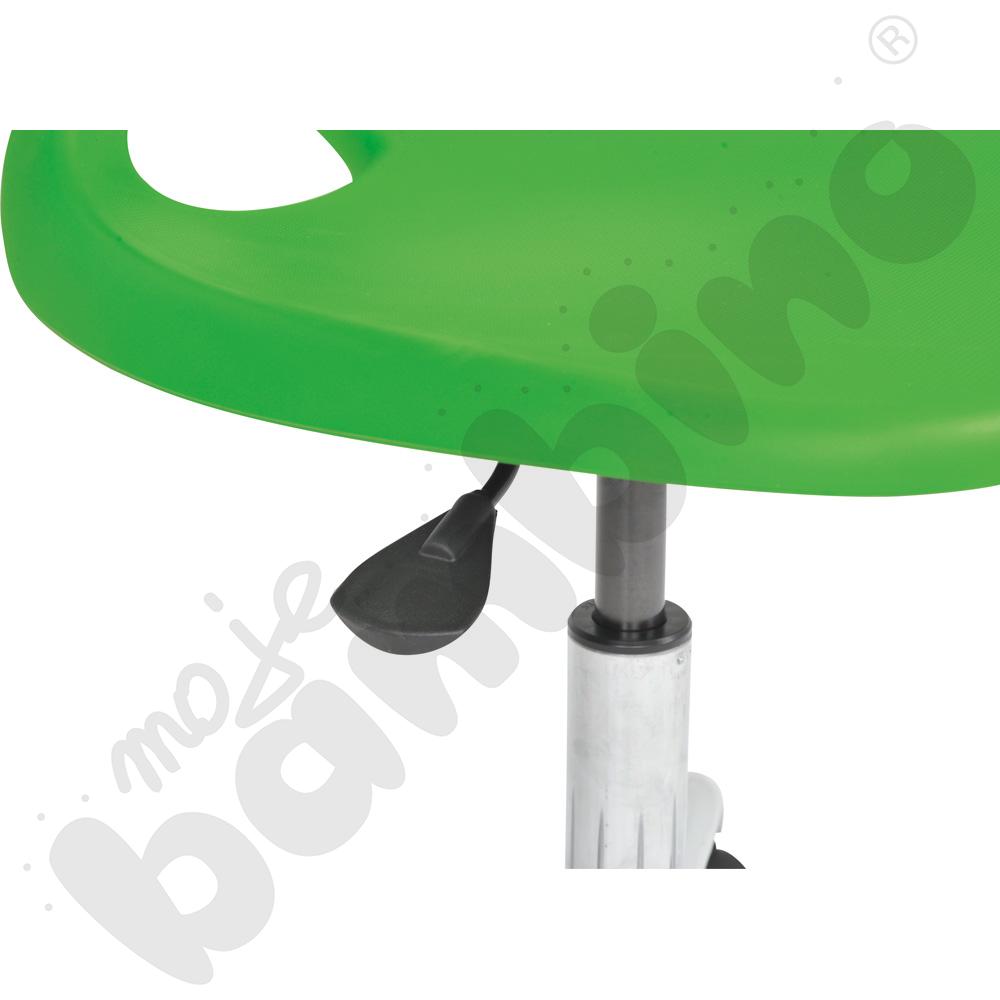 Krzesło Colores obrotowe na kółkach z reg.  wys. zielone