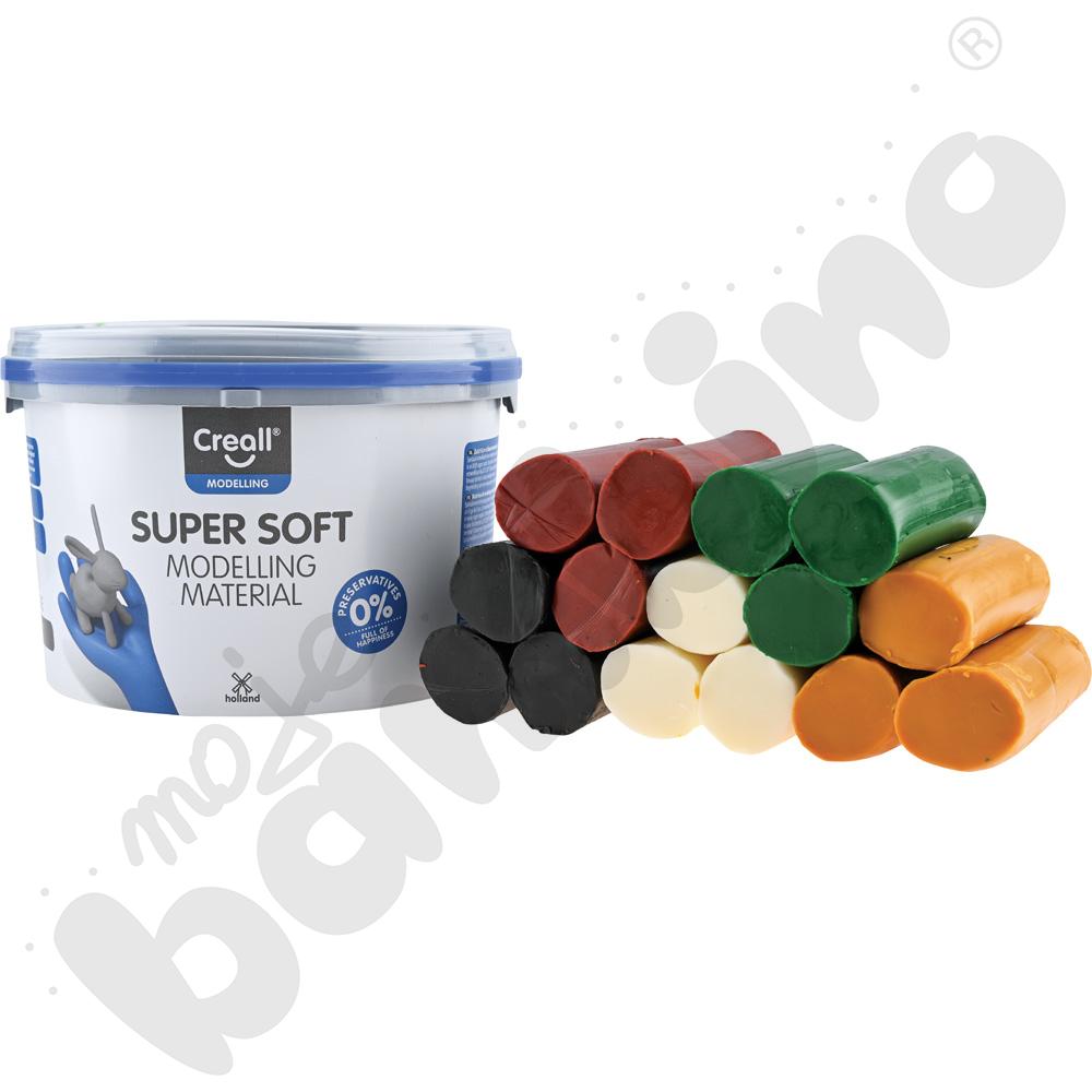 Super miękka masa plastyczna, 5 kol. Safari, 1750 g