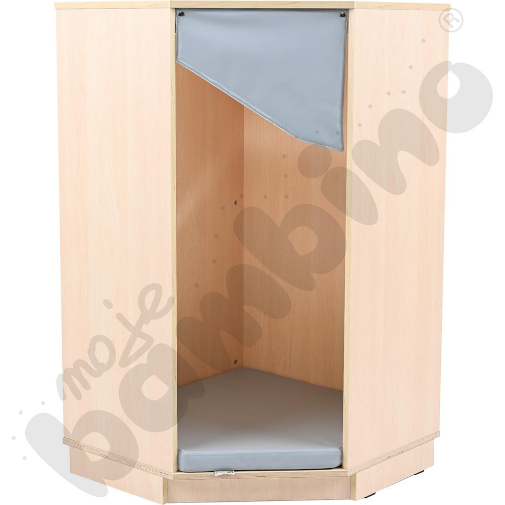 Quadro - kącik wypoczynkowy rogowy, klon jasnyowo-szary