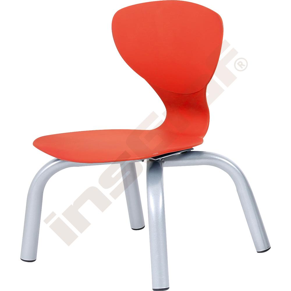 Stolička Flexi veľ. 1, výška 26 cm - k stolom 46 cm - červená