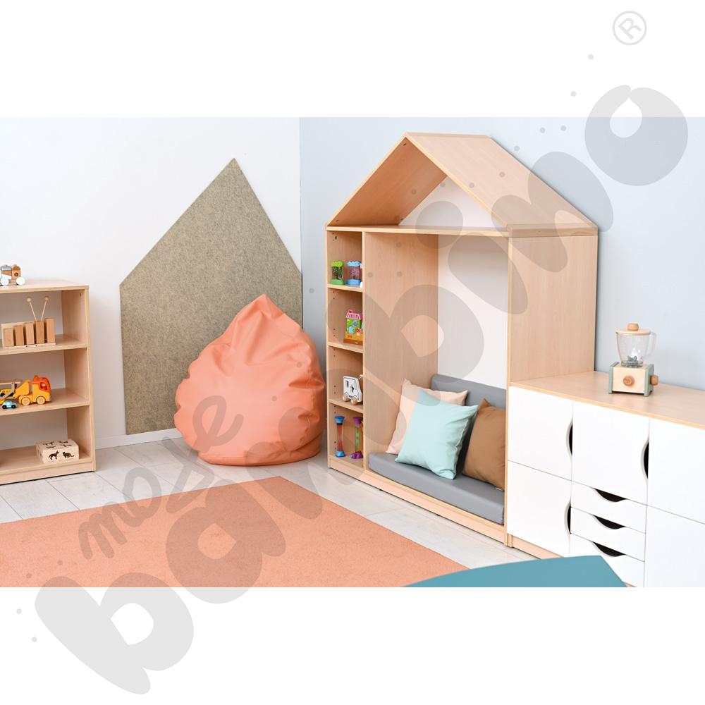 Biblioteczka-domek Feria, klon jasny