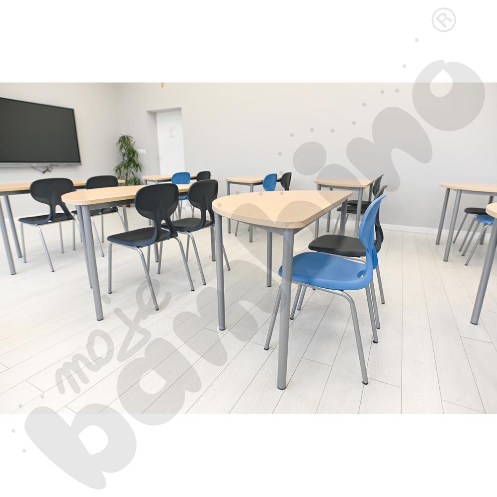 Krzesło Colores rozm. 6 szare, stelaż aluminium