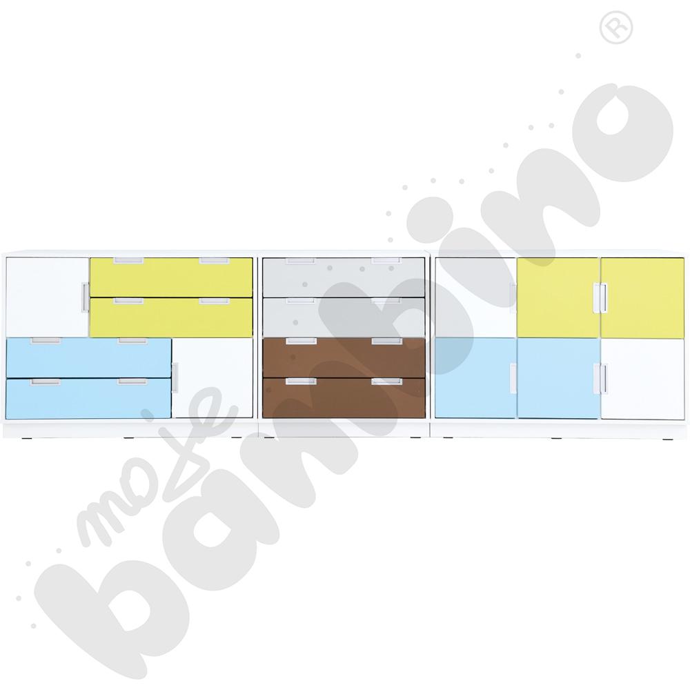 Quadro - zestaw 136, 90 st., cichy domyk, biała skrzynia