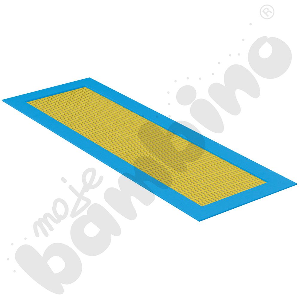Trampolina Długa, mata żółta, obrzeże niebieskie
