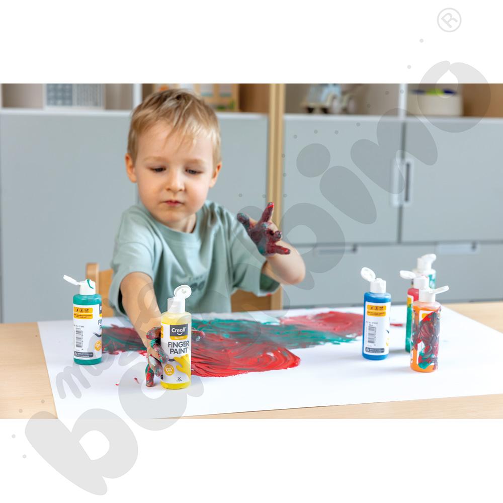 Eko farby do malowania palcami, 6 x 80 ml