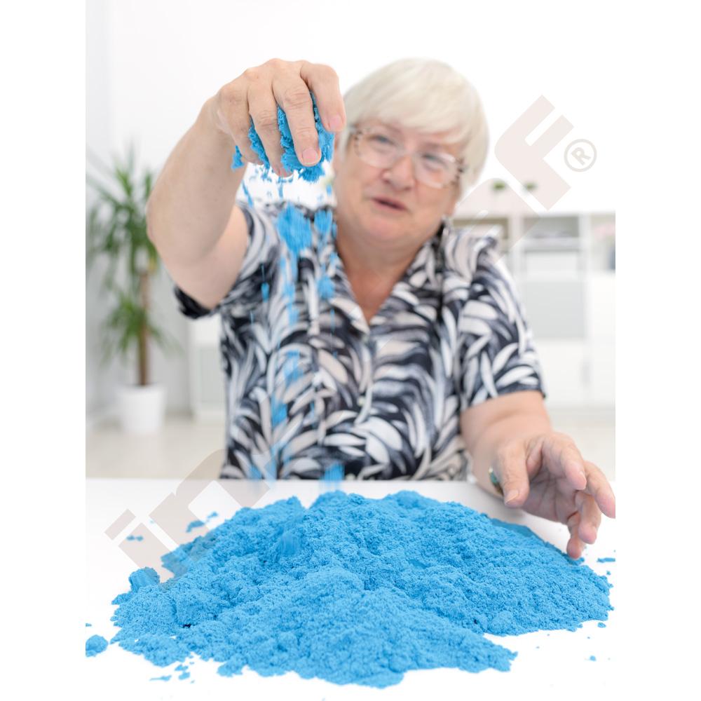 Barevný písek modrý