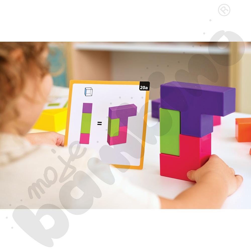 Budujemy w 3D - zestaw klocków z kartami