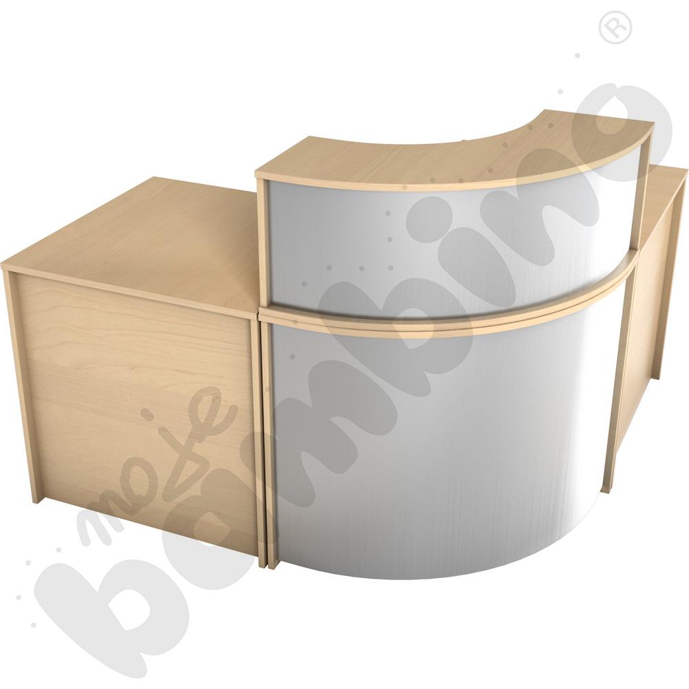 Narożna lada recepcyjna - klon 375