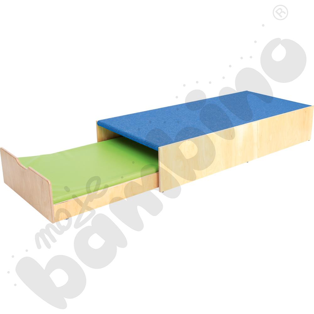 Podest z łóżeczkiem, wys. 30 cm - ciemnoniebieski