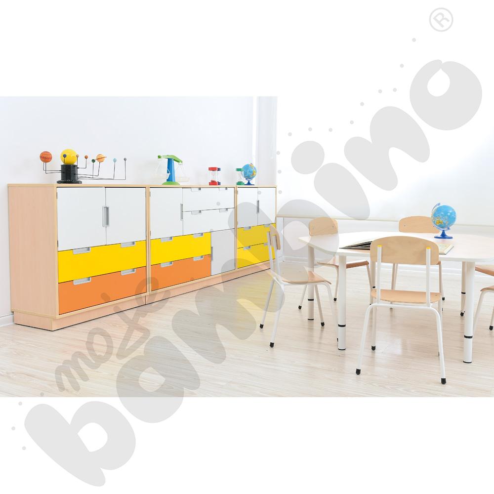 Quadro - zestaw 4, 90 st., cichy domyk, skrzynia klon jasny