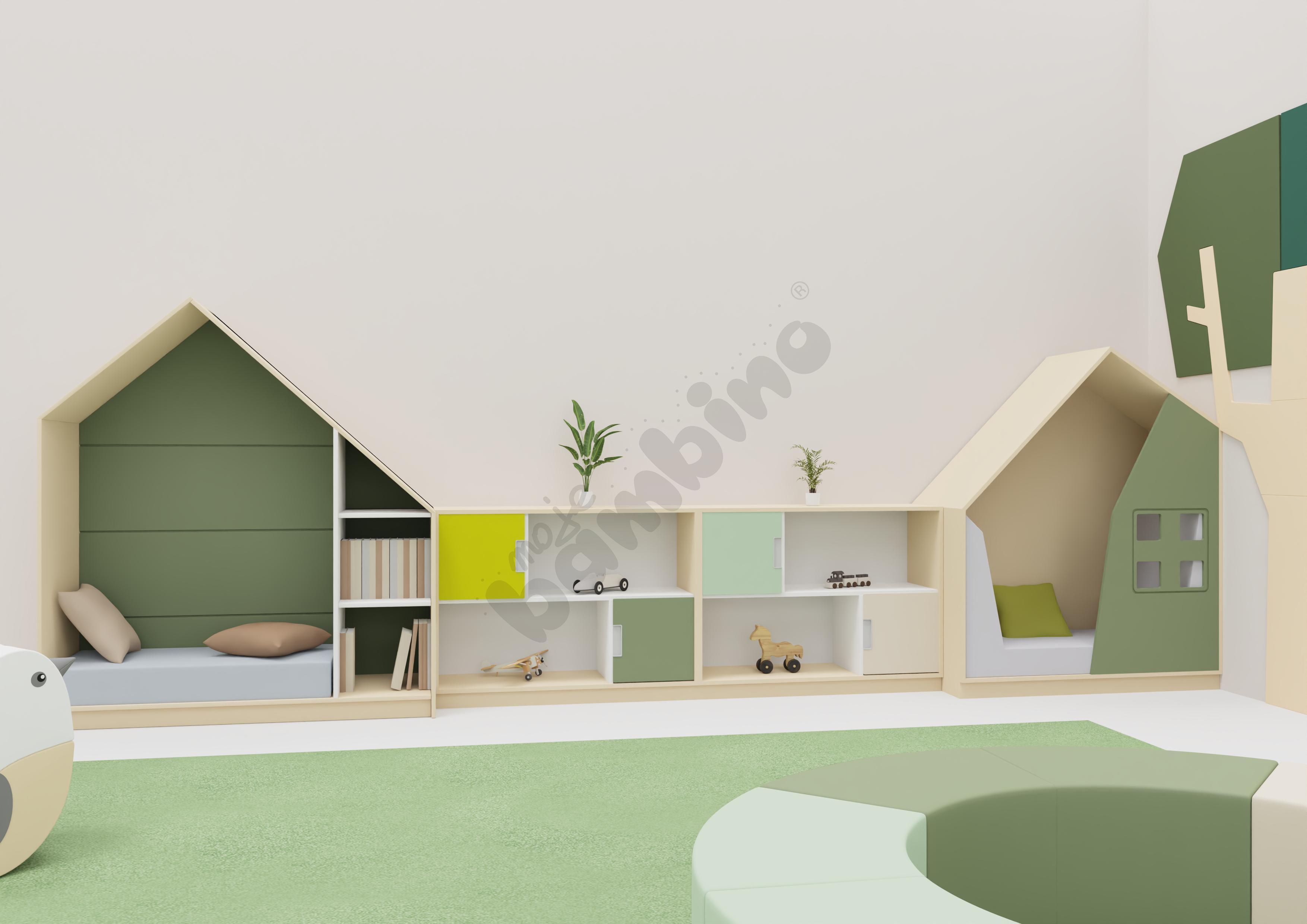 Sala żłobkowa w odcieniach zieleni