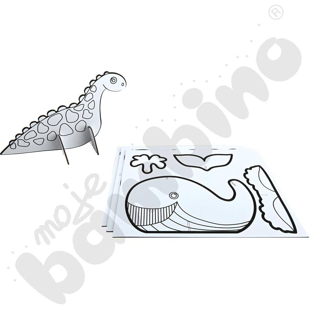 Składane figurki z tektury - zwierzęta