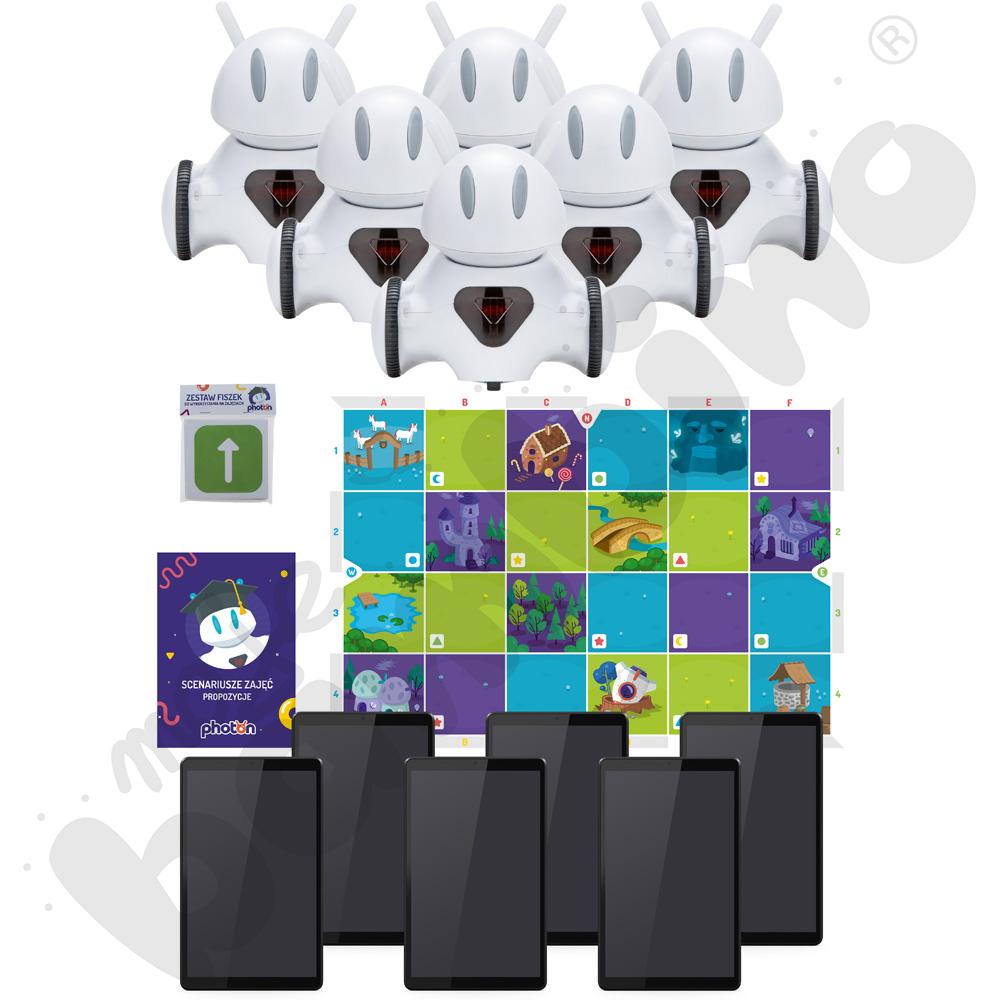 Zestaw: 6 Robotów Photon EDU z tabletami