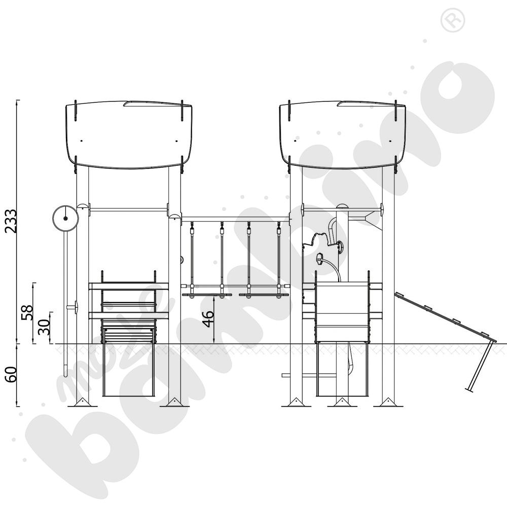 Orbis - zestaw 11652, metalowe słupy