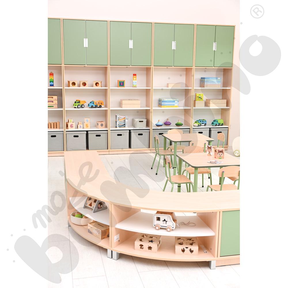 Quadro - szafka 1/8 koła S na nóżkach, klon jasny