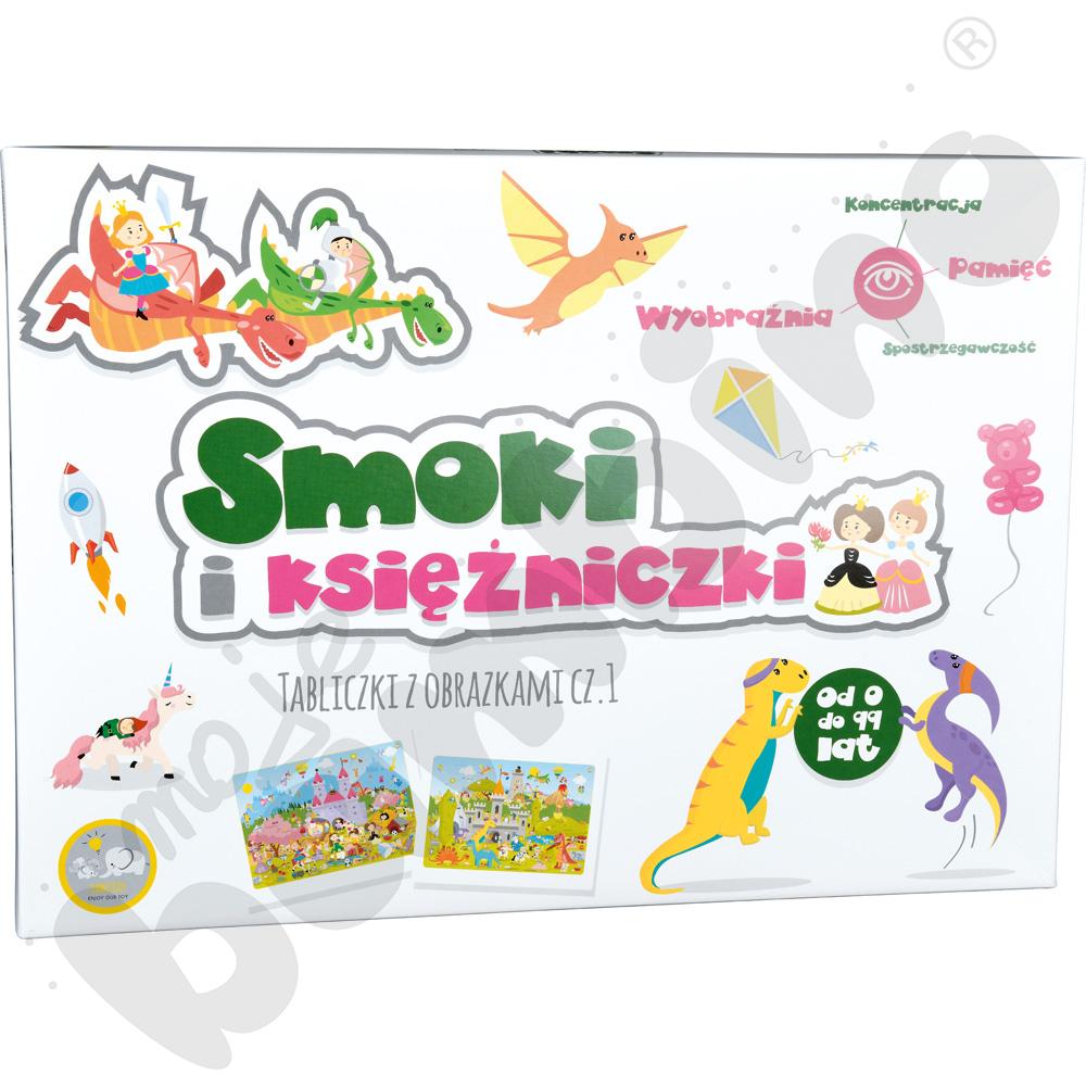 Smoki i księżniczki - dwustronne tabliczki, 5 szt.