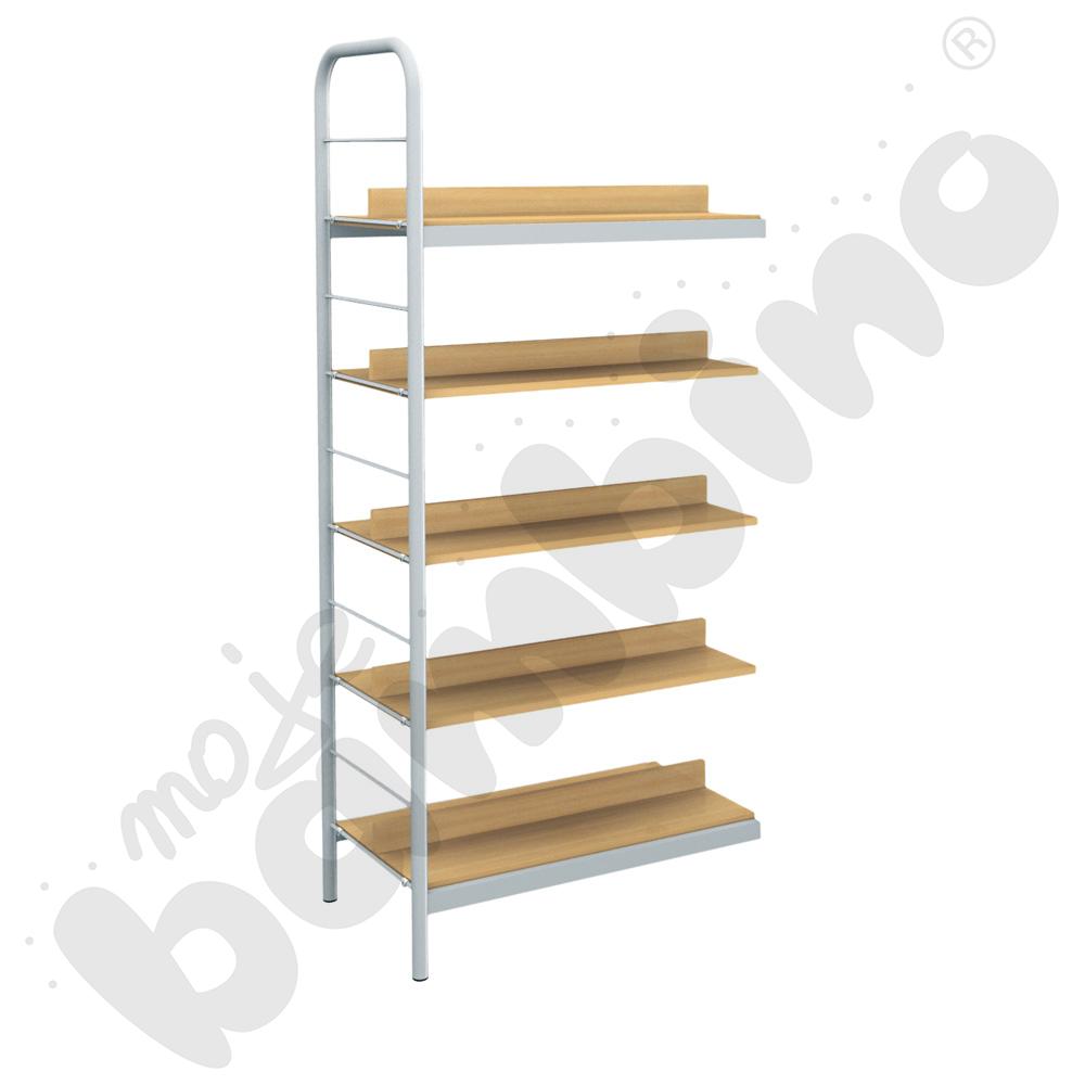 Regał dwustronny - moduł dodatkowy aluminium