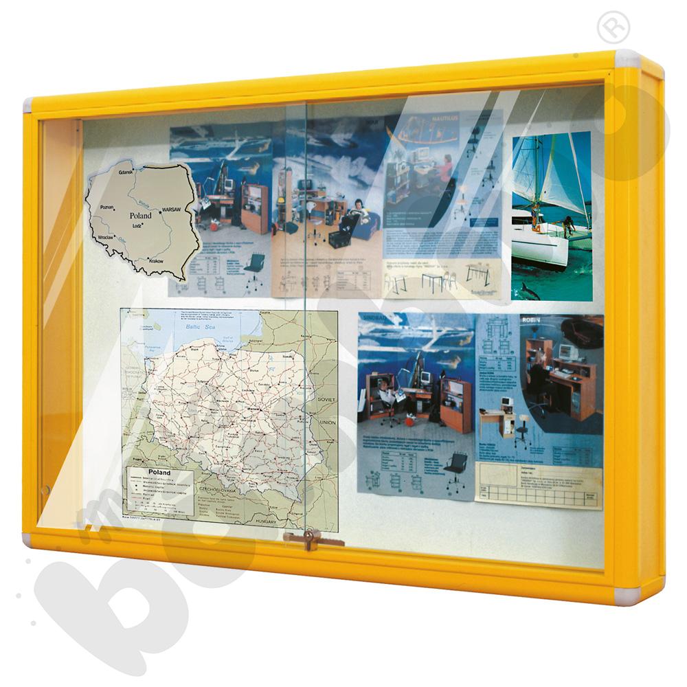 Gablota informacyjna duża żółta