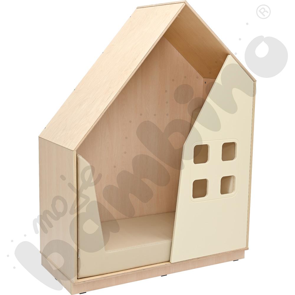 Quadro - szafka-domek - kość słoniowa, skrzynia klon jasny