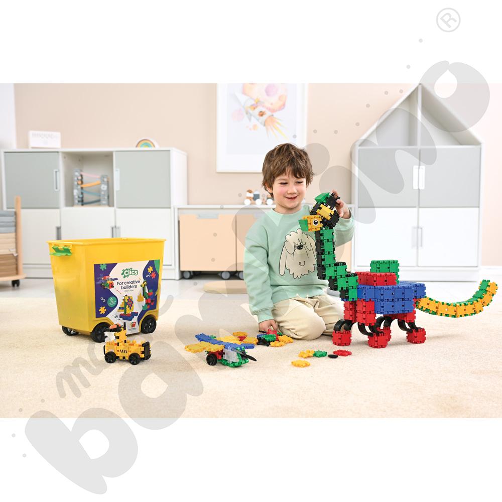 Klocki konstrukcyjne Clics Rollerbox 25w1